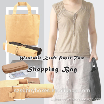 Cheap Recycle Washable Natural Kraft Paper Bag